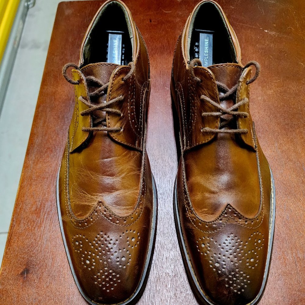 Joseph Abboud Men's Oxford Brown Shoes - 10.5D